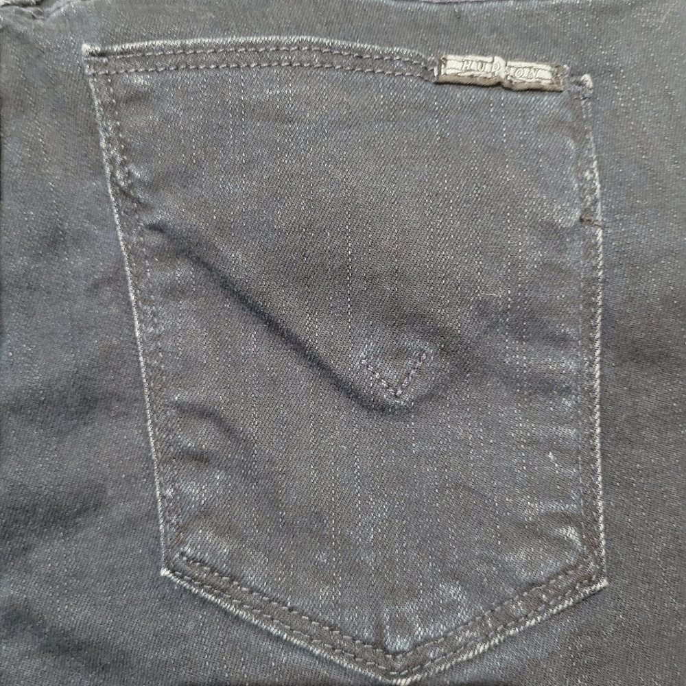 Hudson Women's Chimera Zipper Skinny Jeans Low Rise Dark Wash Denim Blue 26 - Picture 8 of 12